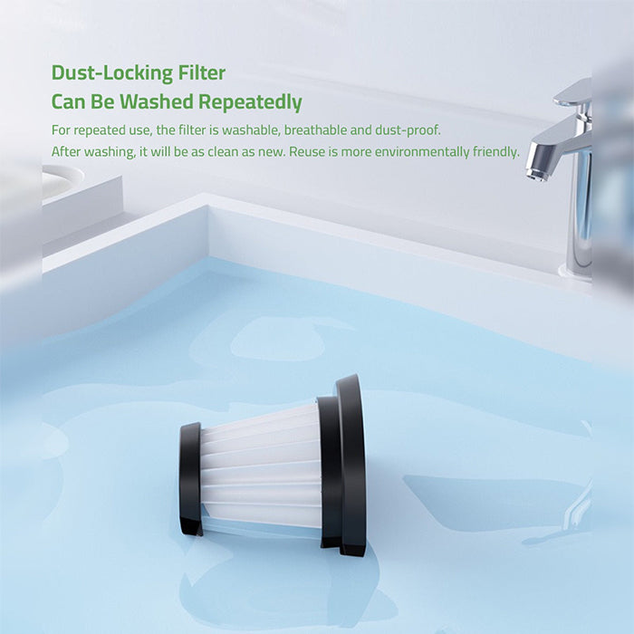 Portable Handheld Wireless Vacuum Cleaner with Suction and Blowing, Multipurpose Dual Vacuum Cleaner dust locking filter