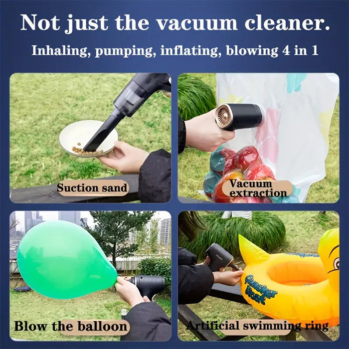 Portable Handheld Wireless Vacuum Cleaner with Suction and Blowing, Multipurpose Dual Vacuum Cleaner use for everything