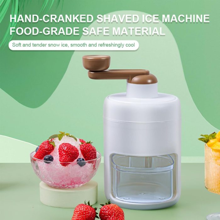 Portable Manual Ice Crusher or Grinder For Drinks - Home Office Use Durable
