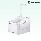 Portable Wudu machine with 3-hour battery, foot pedal, and dual water tanks—ideal for home or travel