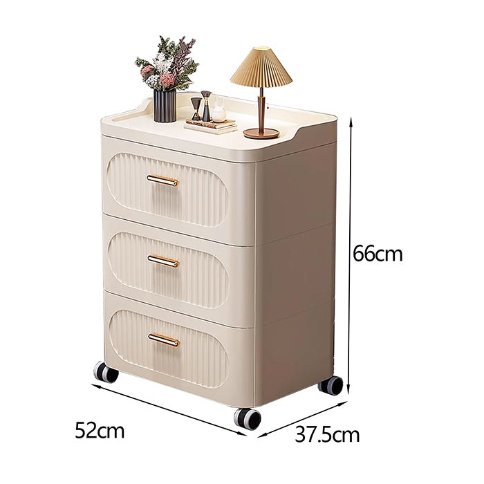 Portable cabinet with wheels for easy movement, compact storage cabinet for homes by Homesouq Qatar