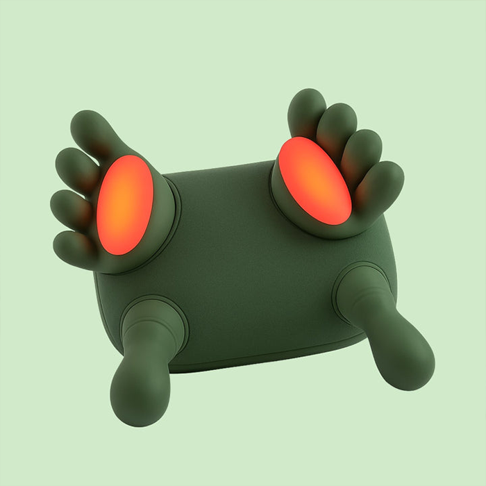 Compact shoulder massager with glowing heat pads for muscle pain relief in Qatar