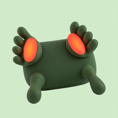 Compact shoulder massager with glowing heat pads for muscle pain relief in Qatar