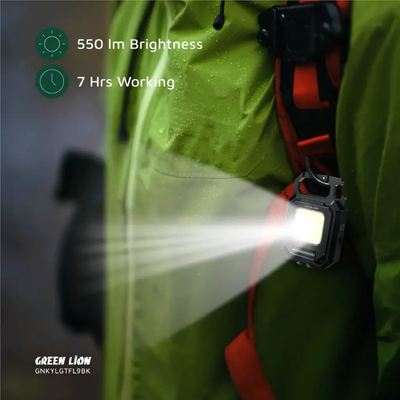 Green Lion keychain light bright 550lm LED beam outdoor usage portable foldable design light Qatar