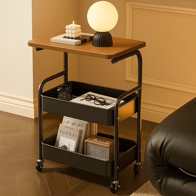 Utility cart showing double layer storage capacity and strong metal structure Qatar