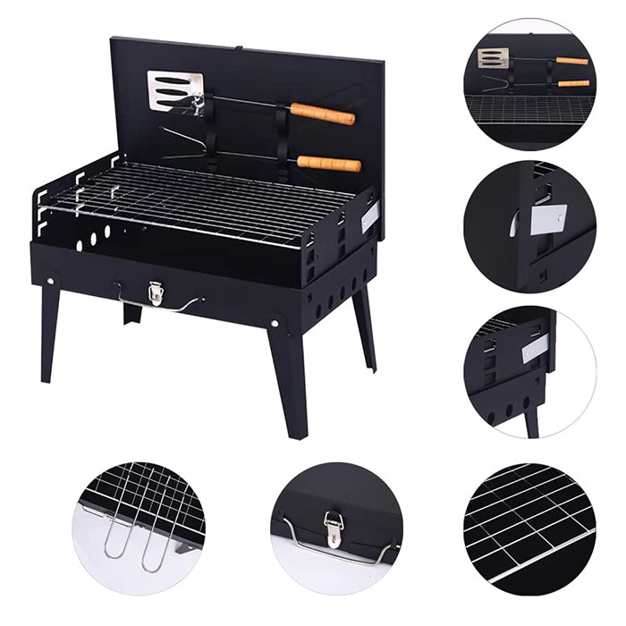 Multi-purpose BBQ Grill and grill toaster combo offering consistent heat, available at Homesouq Qatar