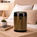 Green Lion incense burner on bedside table in Qatar bedroom with modern decor homesouq Qatar