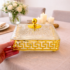 Decorative sweet box placed on dining table for home serving and gifting use Qatar