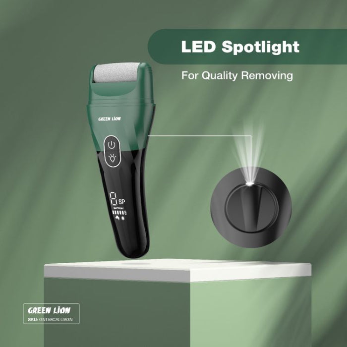 Portable Green Lion callus remover ideal for home foot care and rough skin treatment, Homesouq Qatar