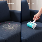 Clothes before lint and pet hair and after clean using reusable lint remover in Homesouq Qatar