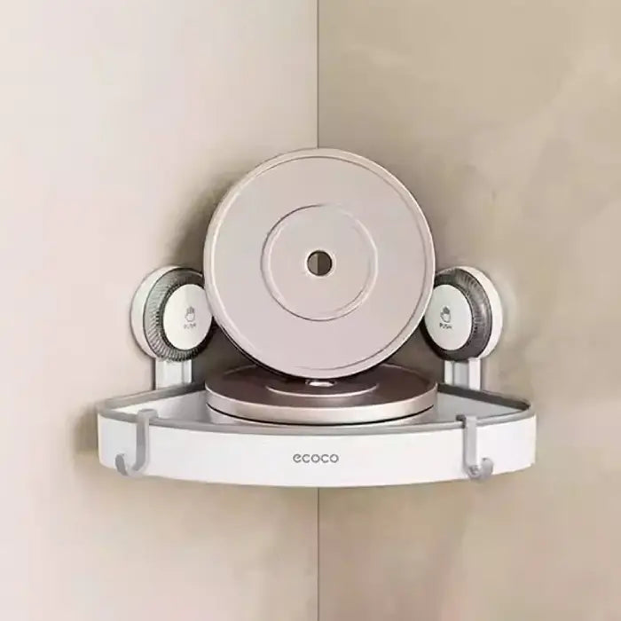 Storage holder shelf supporting multiple items securely in bathroom corner in Storage Holder Homesouq Qatar