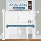 Retractable Baby and Pet Safety Gate - Ideal for Stairs, Corridors, Doors, Indoors, and Outdoors scalable design