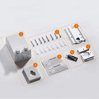 Retractable Clothesline, Wall Mounted ABS case+Aluminium Dryer with Adjustable Stainless Steel Rope String Hotel Style Heavy Duty items