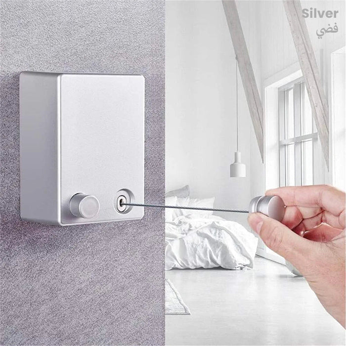 Space Saving Retractable Indoor Clothes Wall Hanger Homesouq Home Souq