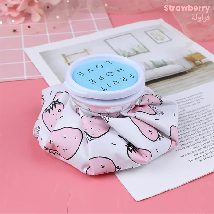 Reusable Ice Packs for Sore Muscles, Pain Relief Cold Hot Pack uses Strawberry