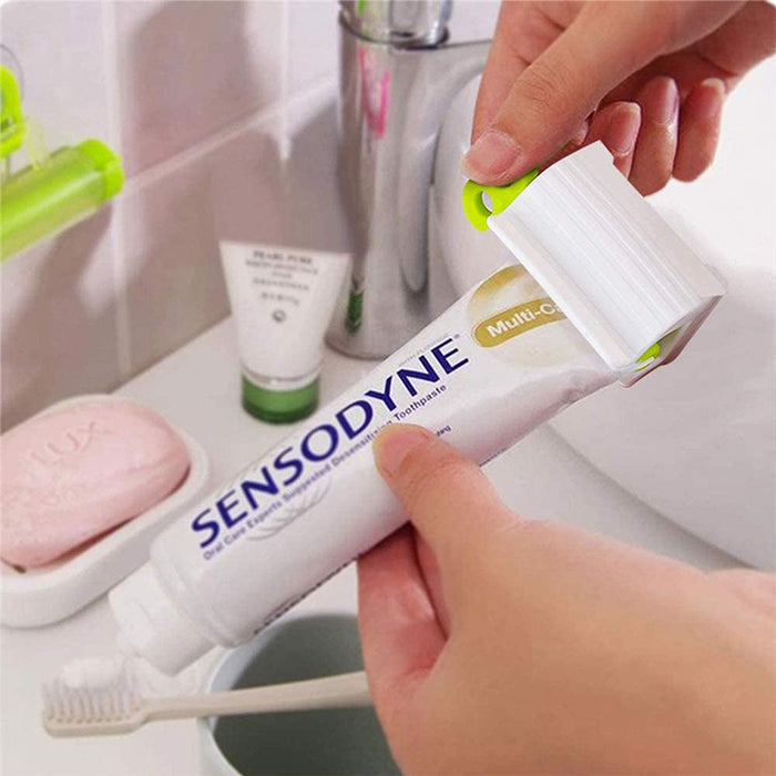 Rolling Tube Toothpaste Squeezer Facial Cleanser Hand Cream Ointment Squeezer Toothpaste Seat Holder Stand easy to press