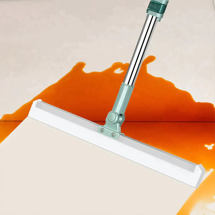 Rotatable Cleaning Glass Wiper Window Cleaner with Long Rod, Silicone Squeegee for Bathroom can easily and quickly remove water