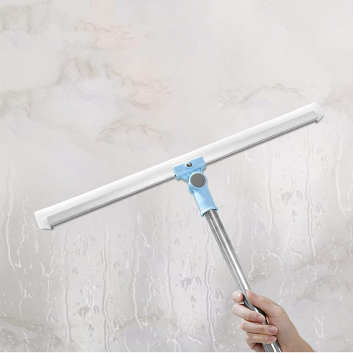 Rotatable Cleaning Glass Wiper Window Cleaner with Long Rod, Silicone Squeegee for Bathroom silicon