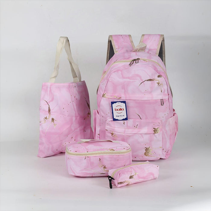 School Bag Combo With Matching Lunch Bag, Pouch And Girls School Bag Pack Set