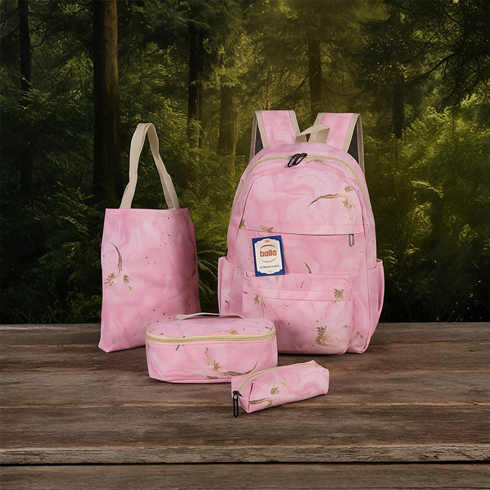 School Bag Combo With Matching Lunch Bag, Pouch And Girls School Bag Pack Set durable