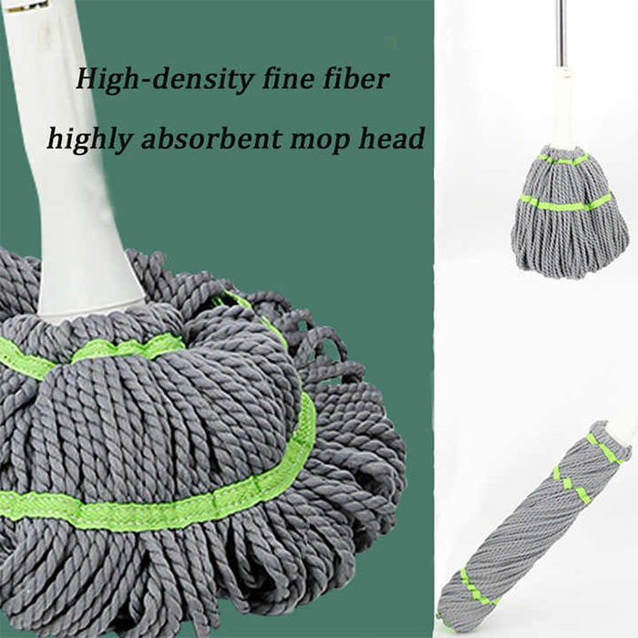 Self Wringing Twist Floor Cleaning Mop, Retractable Self Squeezing Household Mop Stick high density