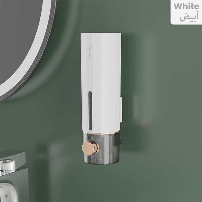 Shampoo Dispenser, Wall Mounted, Large Capacity Soap Dispenser, Dishwashing Dispenser White