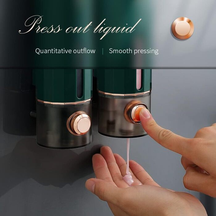 Shampoo Dispenser, Wall Mounted, Large Capacity Soap Dispenser, Dishwashing Dispenser durable
