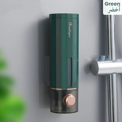 Shampoo Dispenser, Wall Mounted, Large Capacity Soap Dispenser, Dishwashing Dispenser green