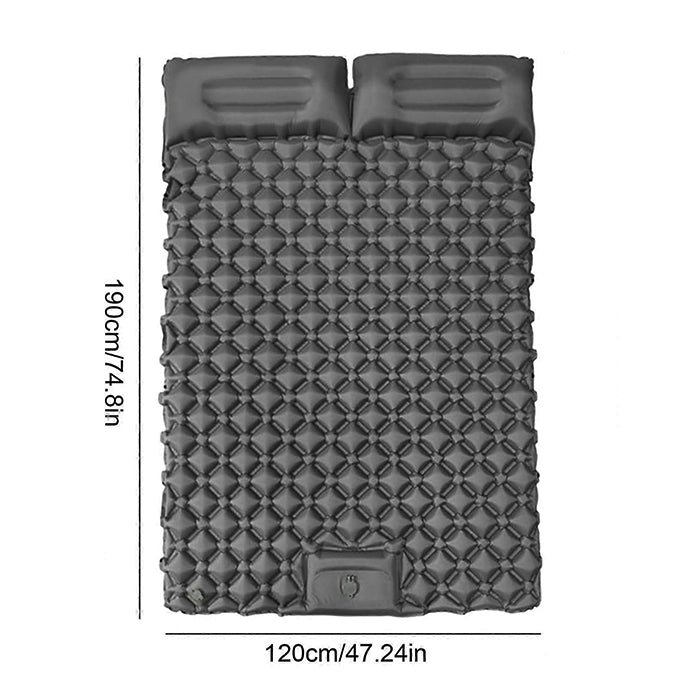 Green Lion double air mattress used for outdoor camping comfort Homesouq Qatar