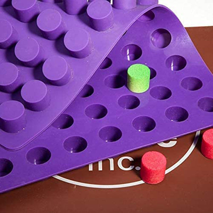 Mini Round Cheese Cake Moulds with 88 cavities Baking Silicone Mould for Candy Ice Mould and Chocolate Truffle Jelly versatile use