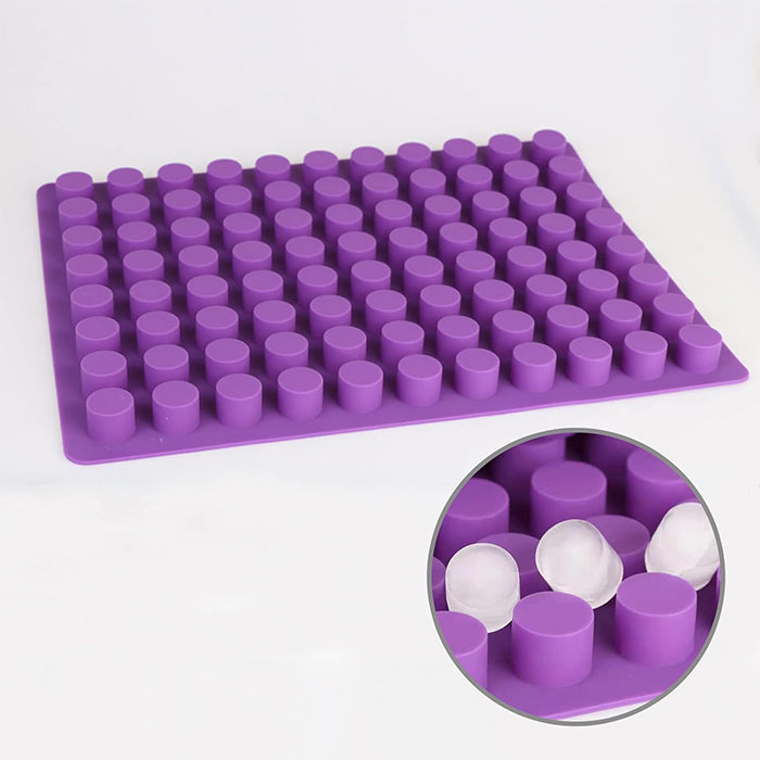 Mini Round Cheese Cake Moulds with 88 cavities Baking Silicone Mould for Candy Ice Mould and Chocolate Truffle Jelly.