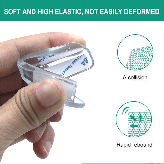 Silicon Corner Protector, Sharp Edge Protector for Furniture Like Baby Bed Corners soft and elastic