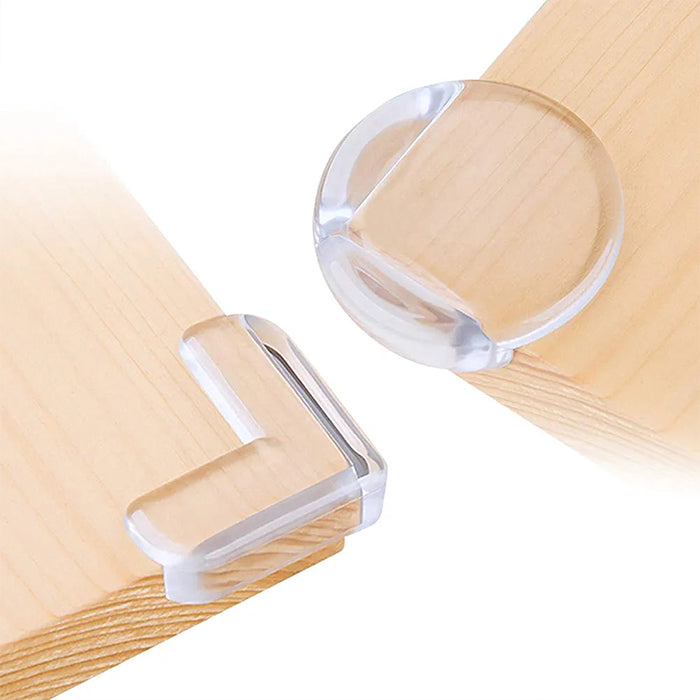Silicon Corner Protector, Sharp Edge Protector for Furniture Like Baby Bed Corners two shapes
