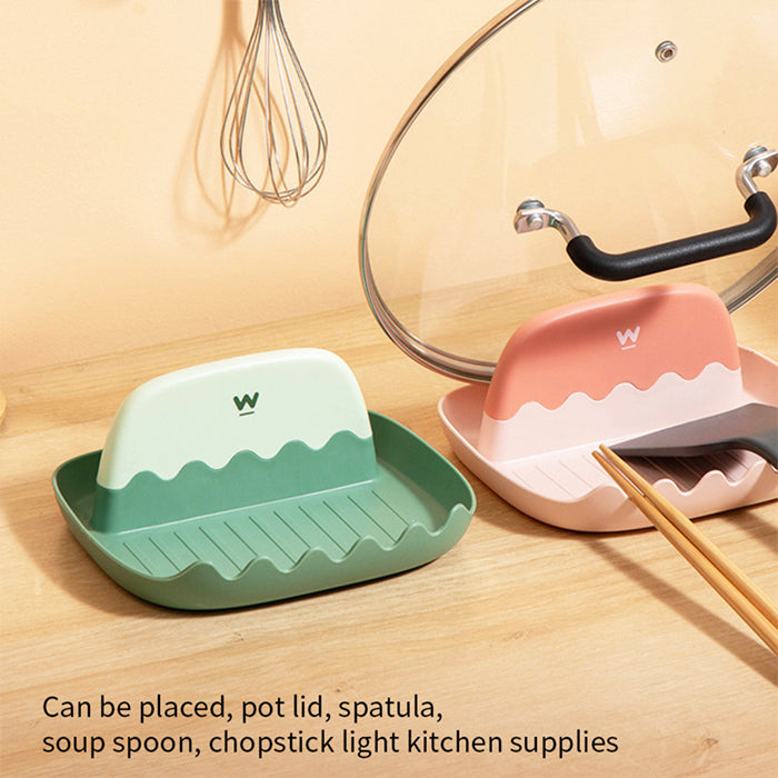 Pan Lid Holder Supports Spoons Pot Cover Rests Spatula Stand For Kitchen Convenience Utensils Tools  for kitchen supplies