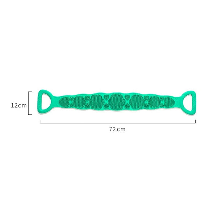 Silicone Bath Body Brush, Exfoliating Lengthen Silicone Body Back Scrubber Dimensions