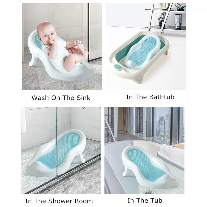 Silicone Bather Bath Support - Anti-Slip Base with Locking Stand Durable