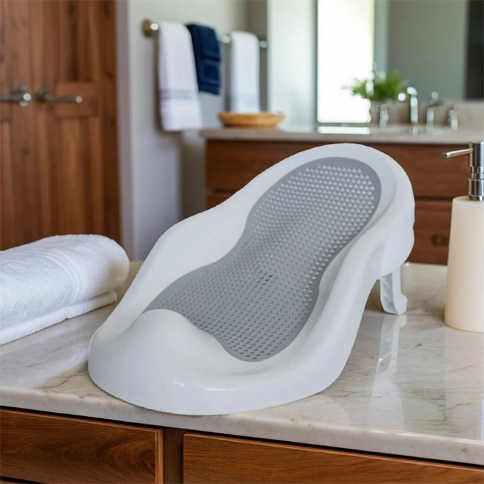 Silicone Bather Bath Support - Anti-Slip Base with Locking Stand Safe & Stable Design