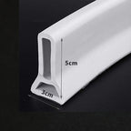 Silicone Shower Water Sealing Strip for Bathroom Kitchen Basin Water Separator dimensions