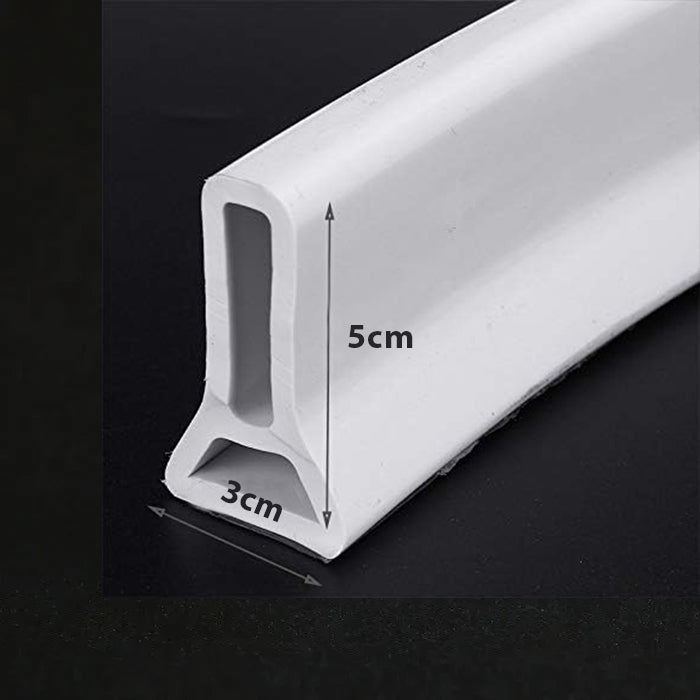 Silicone Shower Water Sealing Strip for Bathroom Kitchen Basin Water Separator dimensions