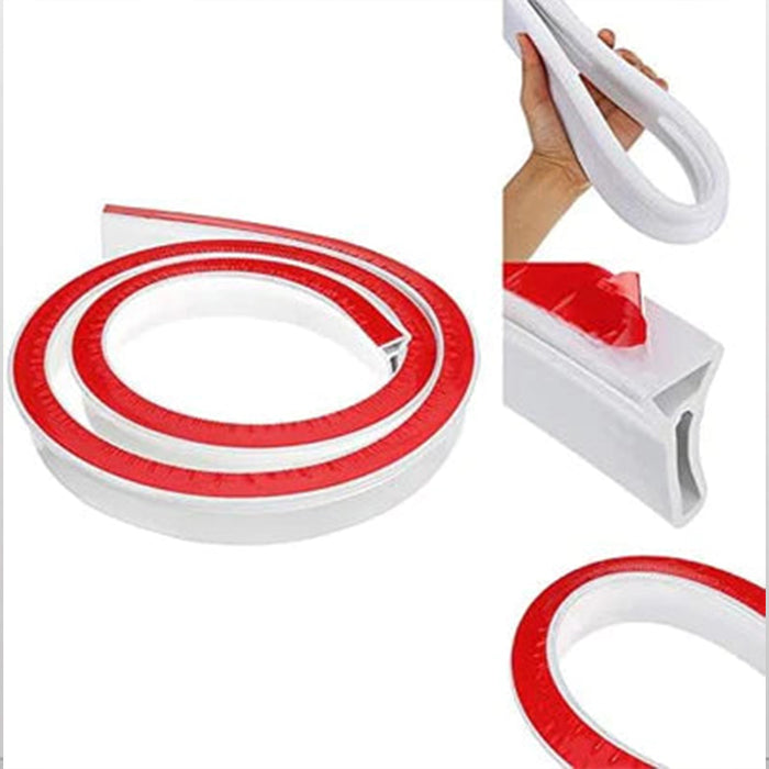 Silicone Shower Water Sealing Strip for Bathroom Kitchen Basin Water Separator easy to use