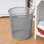 Round metal mesh garbage waste bin with smooth edges for safe handling Qatar