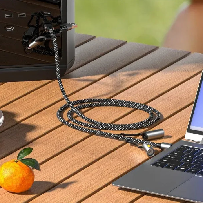 Durable Cable Charging wire featuring glowing LED light charging cable from Homesouq Qatar