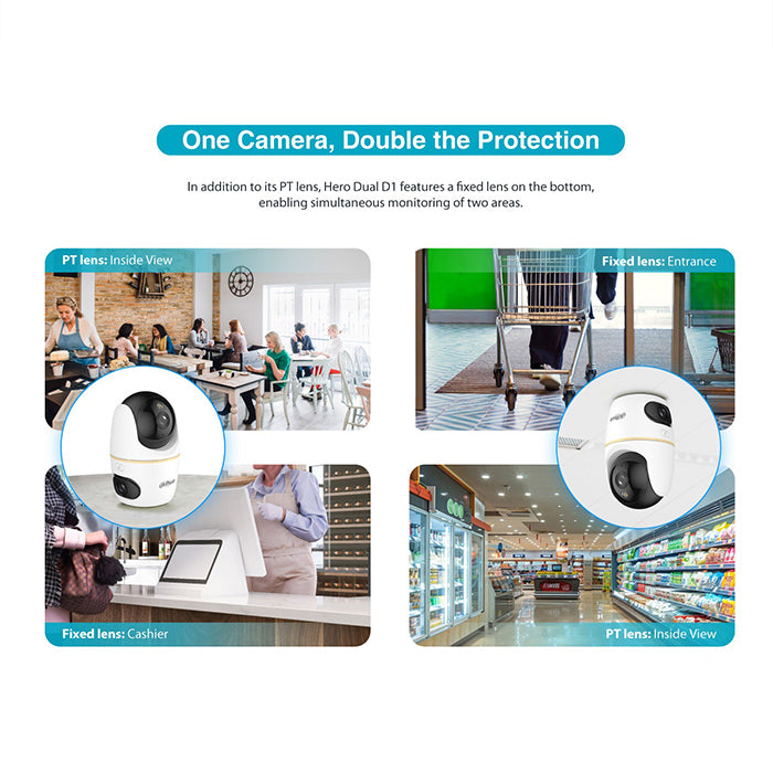 Compact wifi smart camera indoor security camera for home CCTV use, Homesouq Qatar