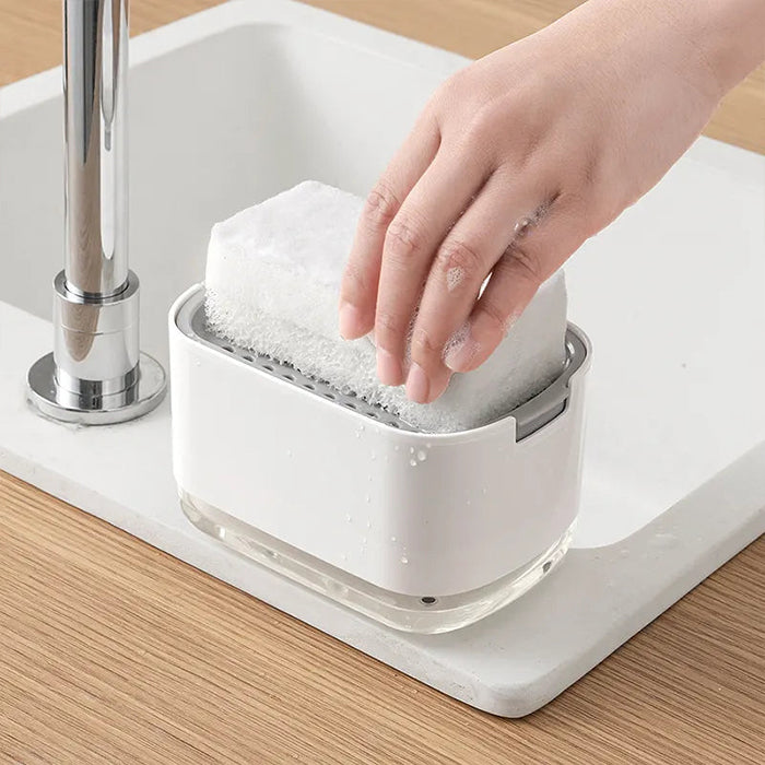 Soap Dispenser for Kitchen with Sponge Holder 300ml