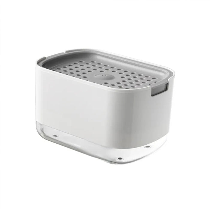 Soap Dispenser for Kitchen with Sponge Holder 300ml, 2in1 Liquid Soap Dispenser
