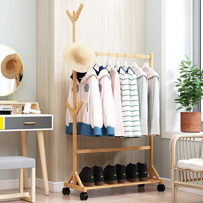Space-saving clothes rack with clean design, versatile garment hanger stand by Homesouq Qatar clothes hanger stand