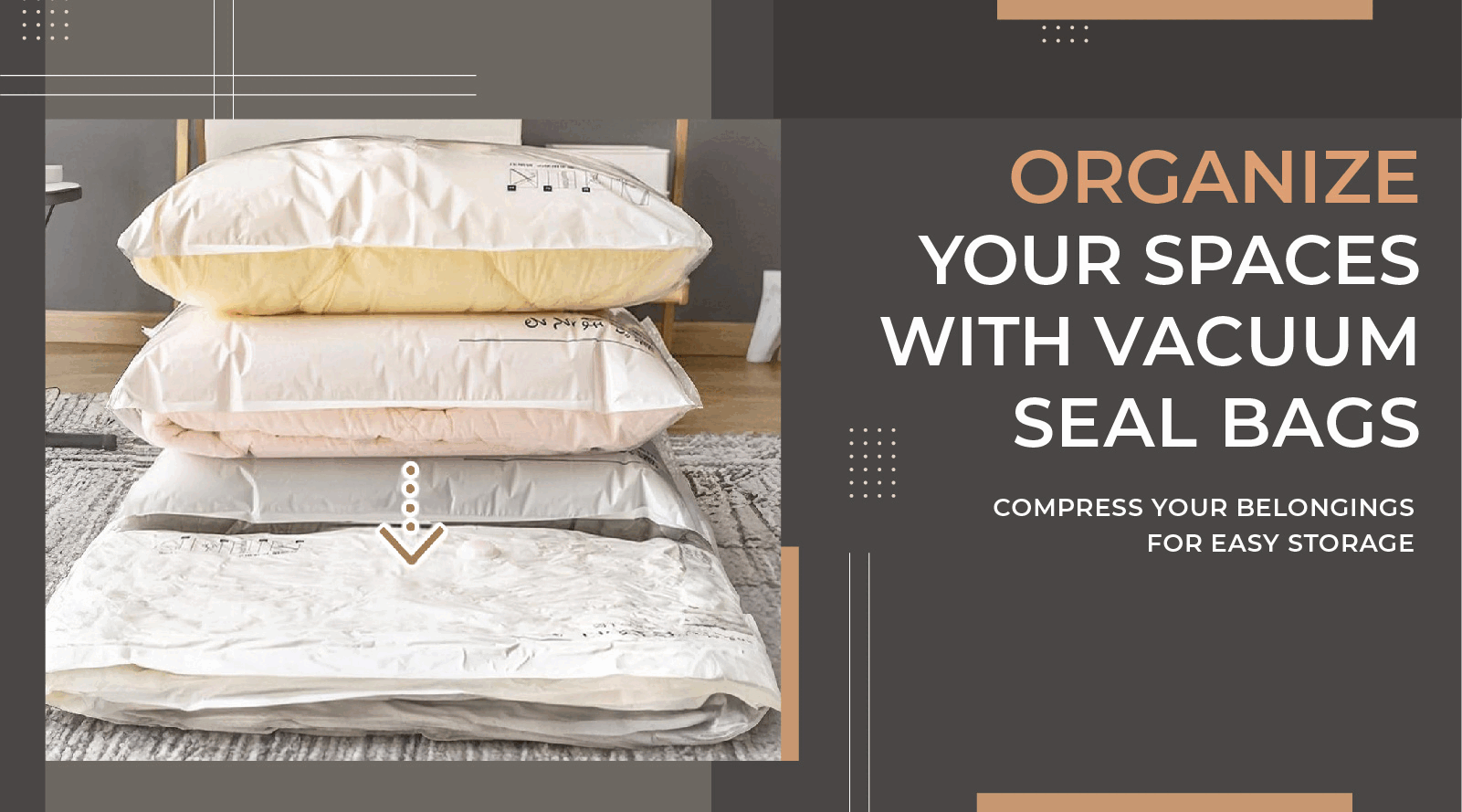 Space Saving Vacuum Seal Bags, Travel vacuum plastic bags _ Homesouq – HomeSouq Online Shopping - Mobile Banner
