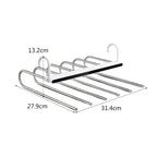 Space Saving Wardrobe Hanger, Clothes Hangers Folding Pant Hanger dimensions