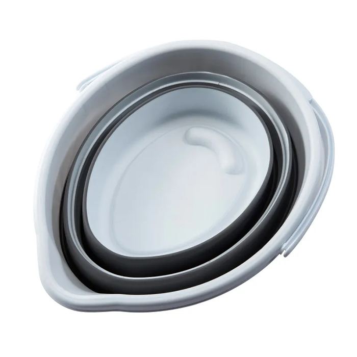 Collapsible bucket folded flat for compact storage and travel use Qatar