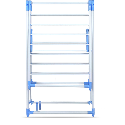 Compact folded clothes rack storage position showing space saving drying rack design for small homes Qatar